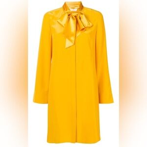 Tory Burch 2025‎ Women’s Golden Crest Sophia Silk Dress Long Sleeve Size 14